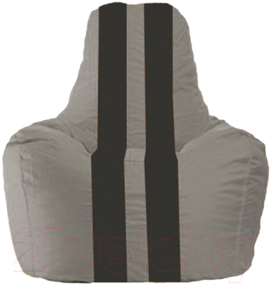 Бескаркасное кресло Flagman Спортинг С1.1-354 (cерый/черные полоски)