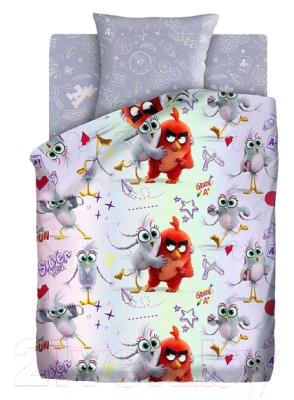 Комплект постельного белья Непоседа Angry Birds 2. Ред и Сильвер / 604535
