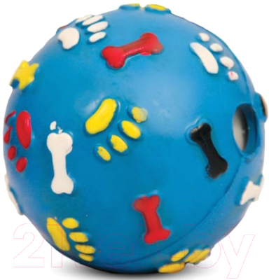 Игрушка для собак Triol Мяч с лапками и косточками со звуком J-15-210 / 12191095