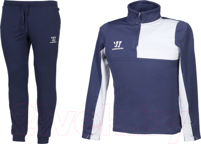 Костюм хоккейный Warrior Alpha Sportswear Sweat Youth / JP738110+JT738112 NV (M, синий)