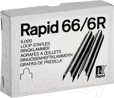 Скобы канцелярские Rapid 66/6 R / 11740850