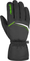 Перчатки лыжные Reusch Snow King / 4801198 716 (р-р 8.5, Black/Neon Green) - 
