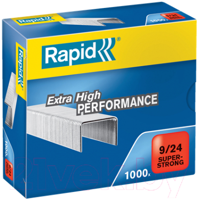 Скобы канцелярские Rapid Super Strong 9/24 / 24871800