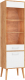 Шкаф-пенал с витриной ФорестДекоГрупп Сканди комбинированный / ГН 028-02 (дуб крафт/белый) - 