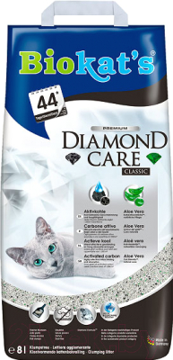 Наполнитель для туалета Biokat's Diamond Care Classic (8л)
