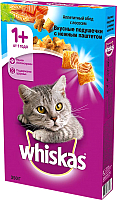 Сухой корм для кошек Whiskas Вкусные подушечки с нежным паштетом с лососем (350г) - 