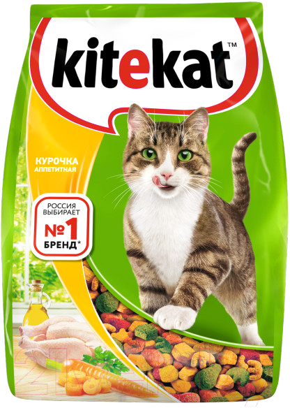 Сухой корм для кошек Kitekat Аппетитная курочка (350г) — фото 4