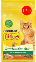 

Корм для кошек Friskies, С курицей и садовой зеленью