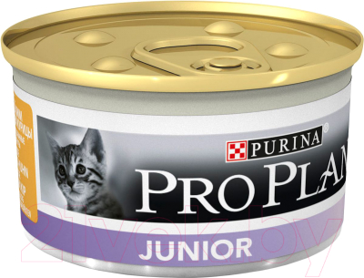 Влажный корм для кошек Pro Plan Junior Chicken (85г)