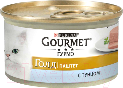Влажный корм для кошек Гурмэ Gold с тунцом (85г)