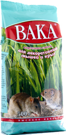 Корм для грызунов ВАКА Для декоративных мышей и крыс (0.5кг)