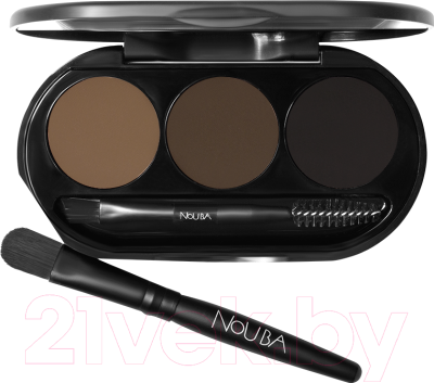 

Палетка теней для бровей Nouba, Брюнет/шатен (коричневый), Eyebrow Powder Kit 01