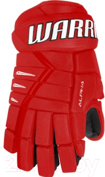 Перчатки хоккейные Warrior Alpha DX3 / DX3G9-RDW13 (красный/белый)