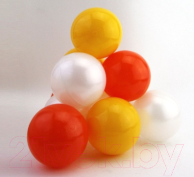Сухой бассейн Kampfer Pretty Bubble (желтый, 200 шариков ассотрти с оранжевым)