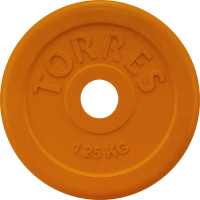 Диск для штанги Torres PL50381 (1.25кг, желтый) - 