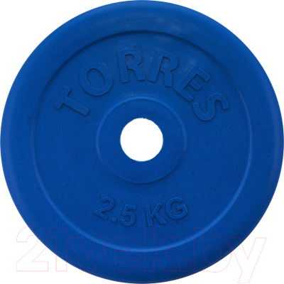 Диск для штанги Torres PL50392 (2.5кг, синий)