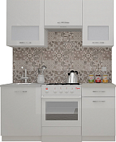 Кухонный гарнитур ВерсоМебель ЭкоЛайт-5 1.7 (белый/белый) - 