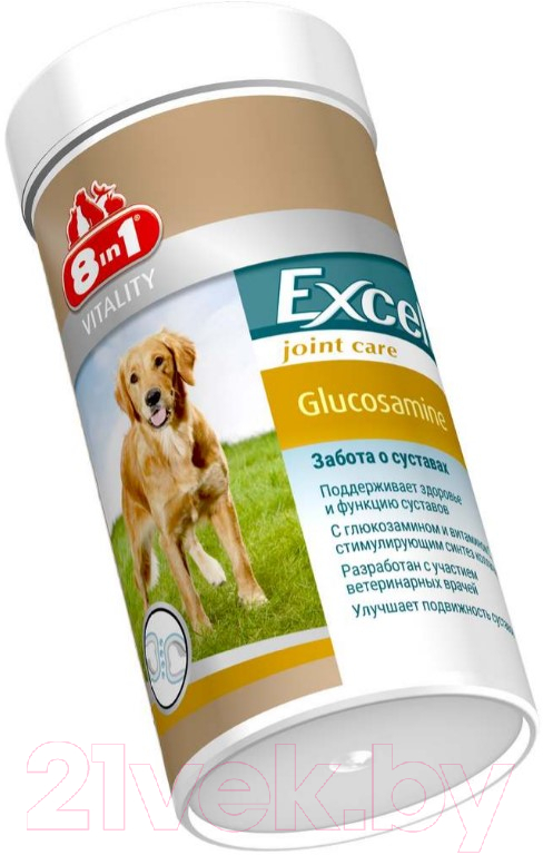 Кормовая добавка для животных 8in1 Exsel Glucosamine / 660890/121596 (110таб)