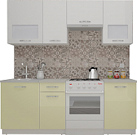 Кухонный гарнитур ВерсоМебель ЭкоЛайт-5 2.0 (белый/ваниль) - 