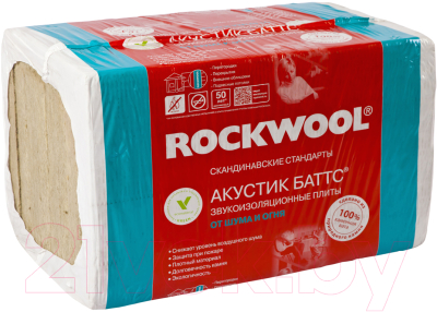 Минеральная вата Rockwool Акустик Баттс 1000x600x100 (упаковка)