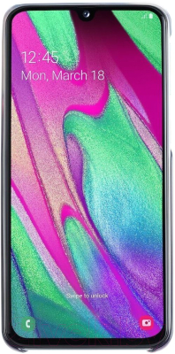 Чехол-накладка Samsung Gradation Cover для Galaxy A40 / EF-AA405CBEGRU (черный)