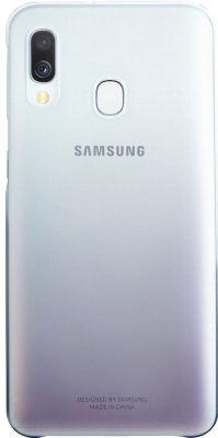 Чехол-накладка Samsung Gradation Cover для Galaxy A40 / EF-AA405CBEGRU (черный)