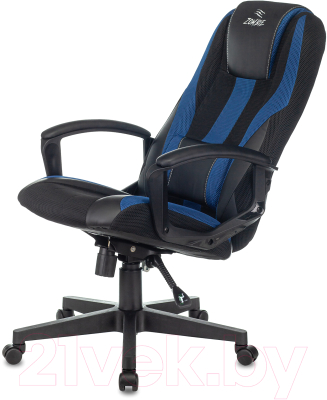 Кресло геймерское Бюрократ Zombie Viking 9 (черный/синий)