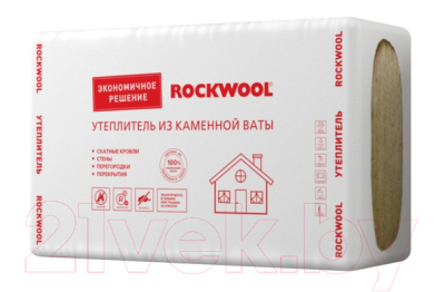 Минеральная вата Rockwool Эконом 1000x600x50 (упаковка)