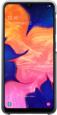 Чехол-накладка Samsung Gradation Cover для Galaxy A10 / EF-AA105CBEGRU (черный)