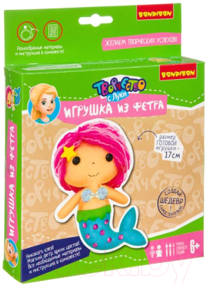 

Набор для творчества Bondibon, Игрушка из фетра. Русалочка / ВВ3808
