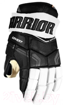 Перчатки хоккейные Warrior QRE Pro / QPG-BKW12 (черный/белый)