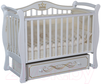 Детская кроватка Антел Julia-11 (белый)