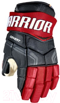 Перчатки хоккейные Warrior QRE Pro / QPG-BRD10 (черный/красный)