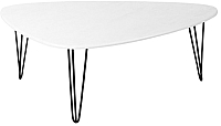 Журнальный столик Калифорния мебель Престон (белый бетон) - 