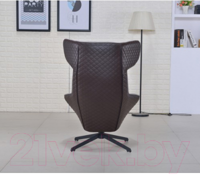 Кресло мягкое Alta Cosmo A17 (гусиная лапка/черный) - Фото товара другой расцветки в интерьере
