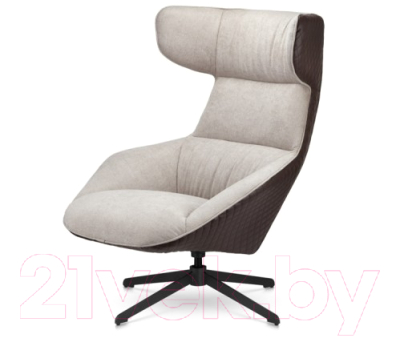 Кресло мягкое Alta Cosmo A17 (кремовый/коричневый)