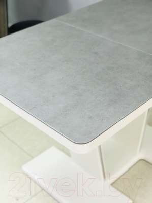 Обеденный стол Домотека Болеро ПР-1 80x120-159 (серый/белый/03)