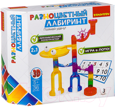 

Конструктор Bondibon, Разноцветный лабиринт / ВВ2742