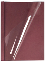 Обложки для переплета OPUS C.BIND Soft Clear 299х214 F 28мм / X1SC25FBOR (25шт, бордовый) - 