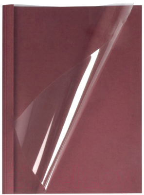 Обложки для переплета OPUS C.BIND Soft Clear 299х214 F 28мм / X1SC25FBOR (25шт, бордовый)