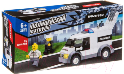 

Конструктор Bondibon, Полицейский патруль. Машина / ВВ3643
