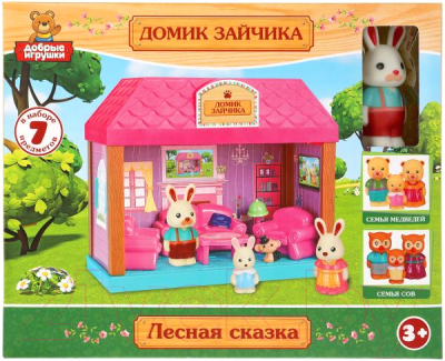 Кукольный домик Играем вместе Домик зайчика / B1601690-R