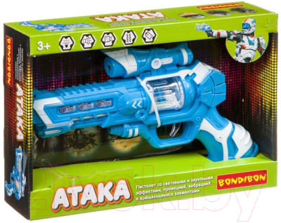 Бластер игрушечный Bondibon Пистолет. Атака / ВВ4096