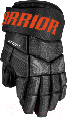 Перчатки хоккейные Warrior QRE4 / Q4G-BKO15 (черный/оранжевый)