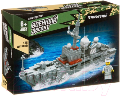 

Конструктор Bondibon, Военный десант. Корабль / ВВ4051