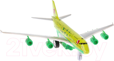 Самолет игрушечный Технопарк Авиалайнер S7 / 91002S-R-GN