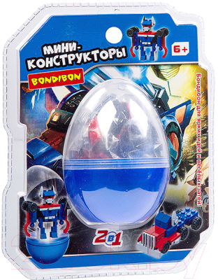 

Конструктор Bondibon, Мини в синем яйце / ВВ3239-С