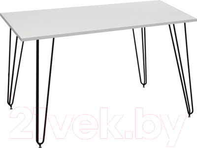 Обеденный стол Nowy Styl Aller Black H18 120x80x75 (белый)