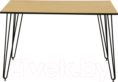 Обеденный стол Nowy Styl Aller Black H18 120x80x75 (дуб камен/черный)