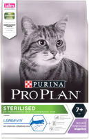 Сухой корм для кошек Pro Plan Sterilised Senior 7+ с индейкой (10кг) - 